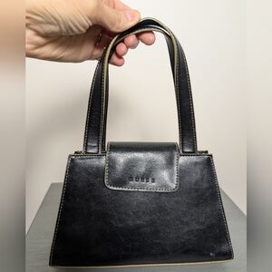 Guess Handbag Black Hexagonal Vintage Small Y2K Buckle